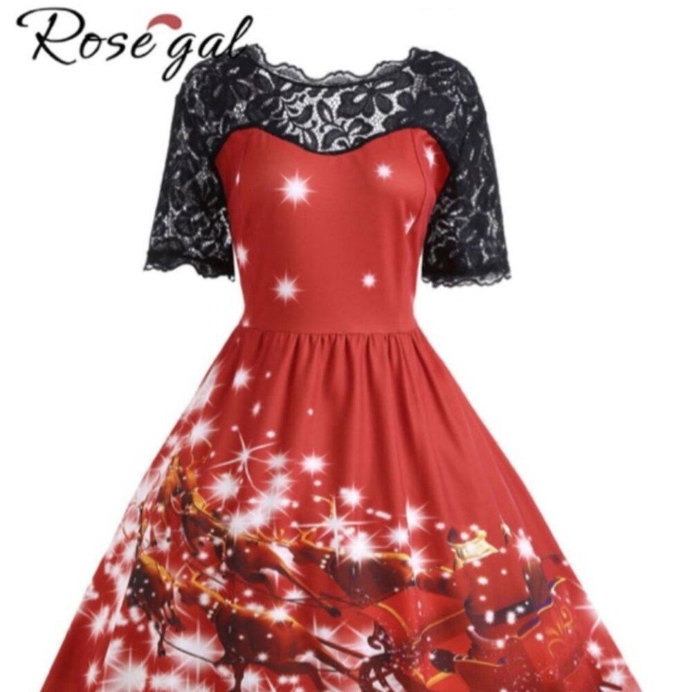 Rosegal Christmas Dress